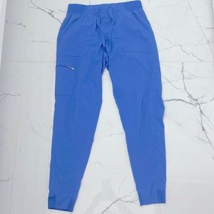 Adar Pro Scrubs Women’s Ultimate Yoga Jogger Scrub Pants Bottoms Ciel Blue Small